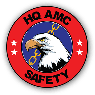 A picture of the hq amc safety logo.