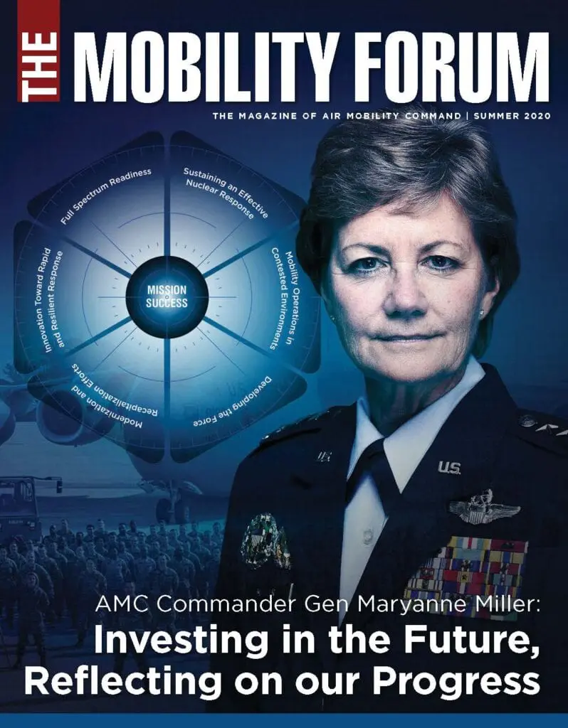 A woman in military uniform is on the cover of a magazine.