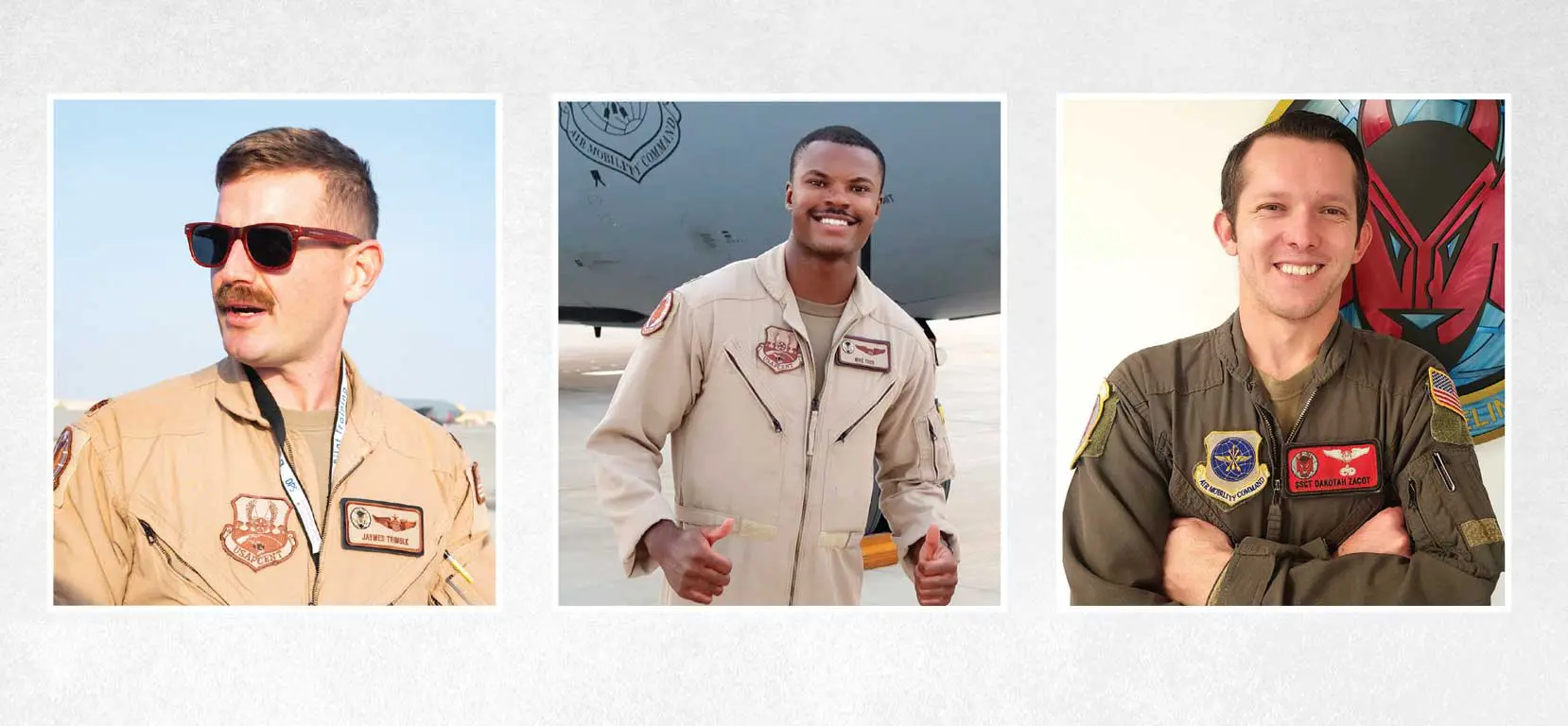 A collage of military personnel in uniform.