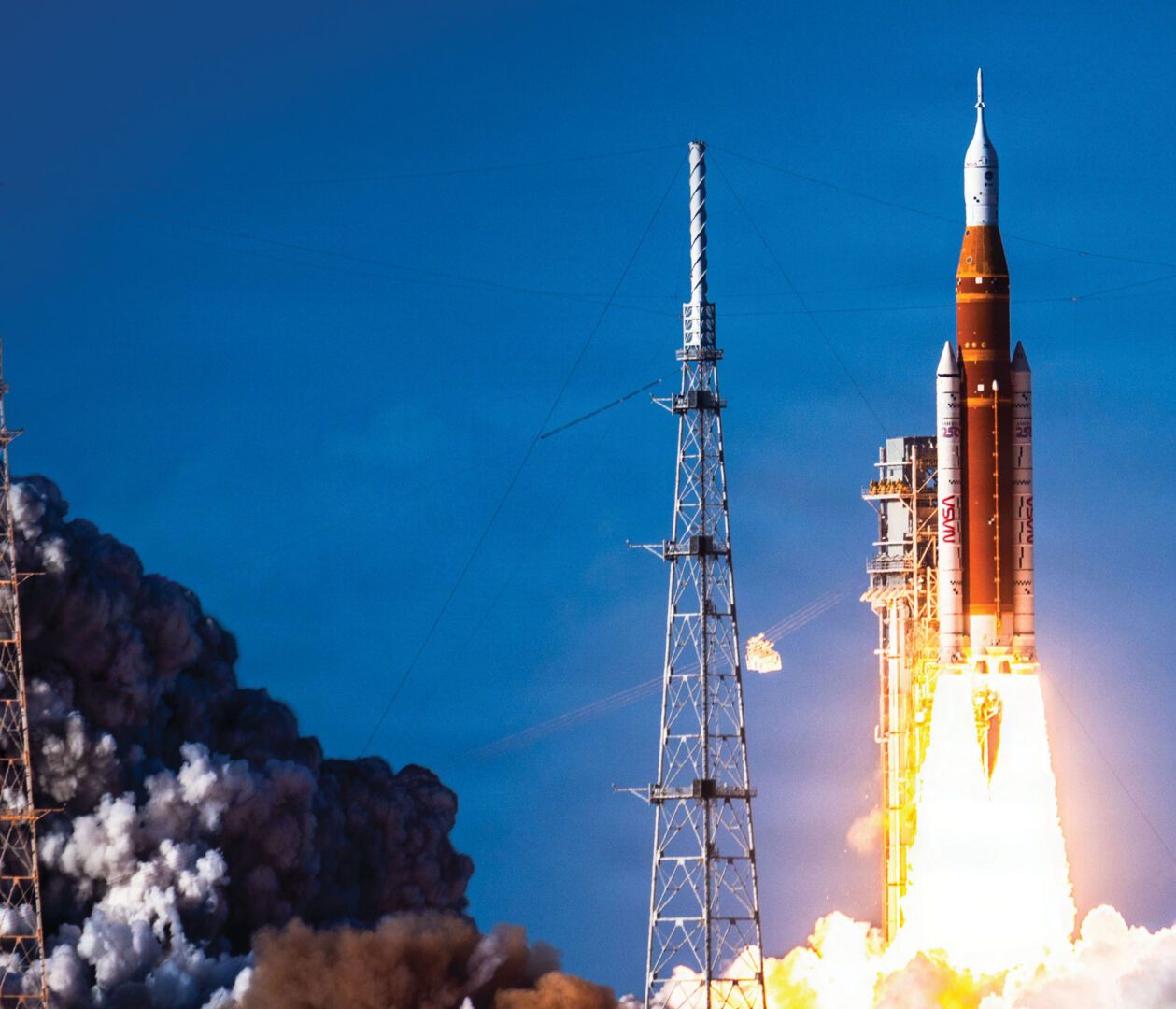 The Artemis II rocket lifts off from Launch Complex 39B at Kennedy Space Center on April 1, 2026.